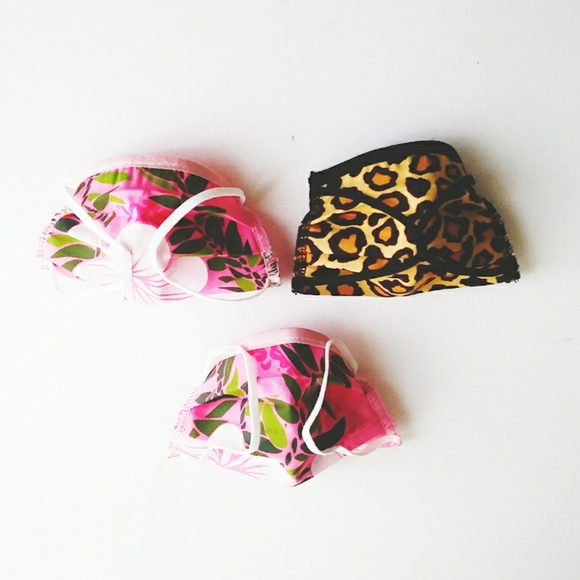 Pink & Leopard Print Baby Face Mask Set - Picture 2 of 6